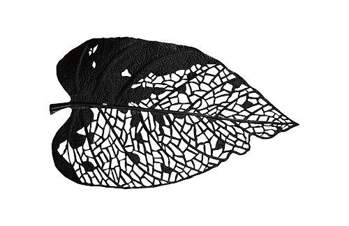 Phillips Collection Birch Leaf Wall Art, Silver, XL Silver Accent