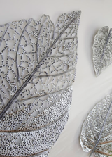 Phillips Collection Birch Leaf Wall Art, Silver, XL Silver Accent