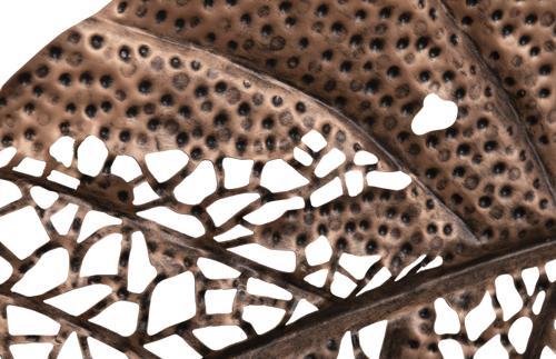 Phillips Collection Birch Leaf Wall Art, Copper, SM Amber Accent