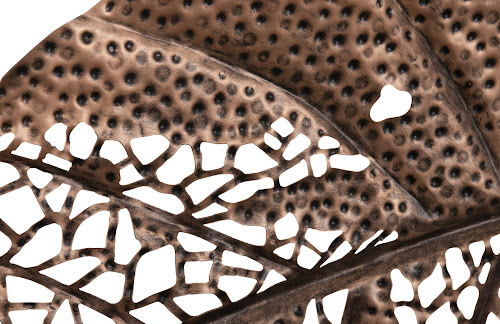 Phillips Collection Birch Leaf Wall Art, Copper, SM Amber Accent