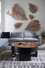 Phillips Collection Birch Leaf Wall Art, Copper, SM Amber Accent