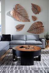 Phillips Collection Birch Leaf Wall Art, Copper, SM Amber Accent