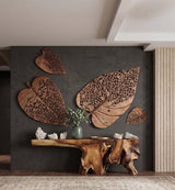 Phillips Collection Birch Leaf Wall Art, Copper, SM Amber Accent
