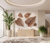 Phillips Collection Birch Leaf Wall Art, Copper, SM Amber Accent