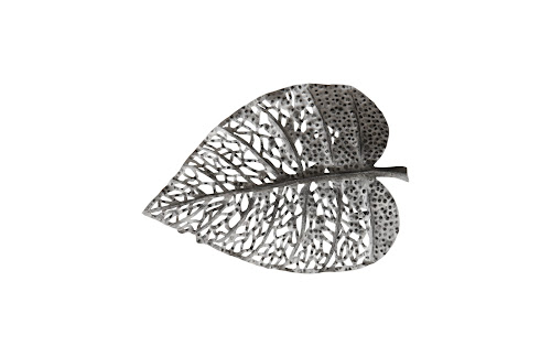 Phillips Collection Birch Leaf Wall Art, Silver, XS Silver Accent