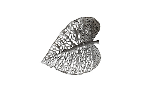Phillips Collection Birch Leaf Wall Art, Silver, XS Silver Accent