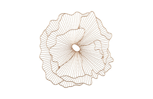 Phillips Collection Poppy Flower Wall Art Copper SM Accent