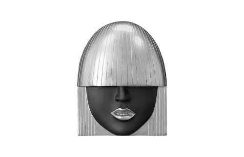 Phillips Collection Fashion Faces Wall Art Small Black and Silver Leaf Set of 3 Accent