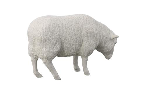Phillips Collection Sheep Sculpture Gel Coat White Accent