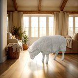 Phillips Collection Sheep Sculpture Gel Coat White Accent