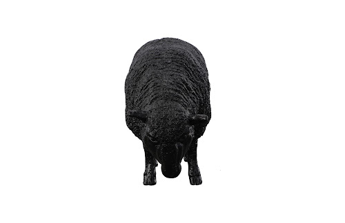 Phillips Collection Sheep Sculpture Gel Coat Black Accent