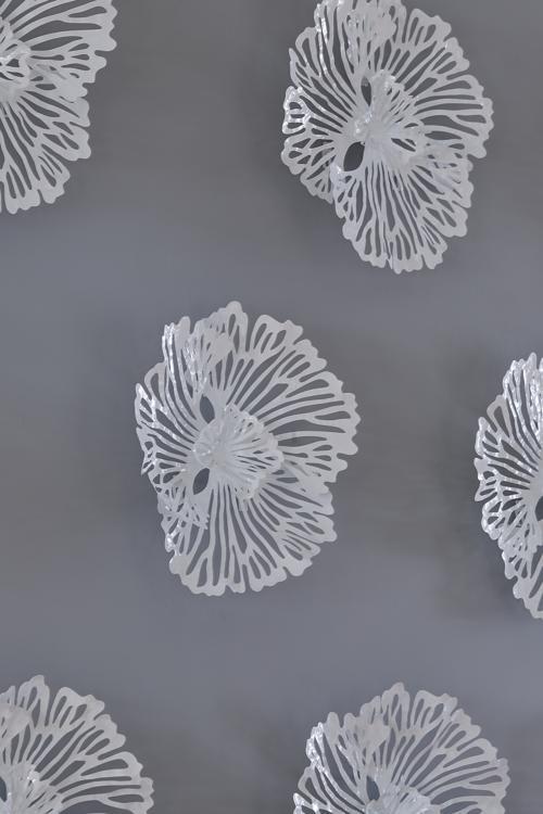 Phillips Collection Flower Wall Art Extra Small White Metal Accent