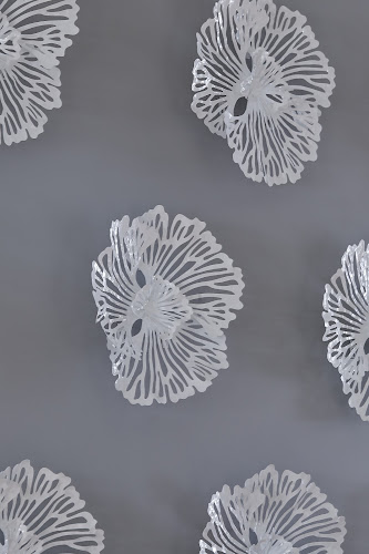 Phillips Collection Flower Wall Art Extra Small White Metal Accent