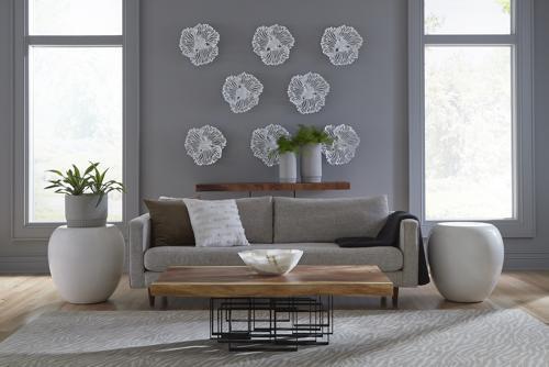 Phillips Collection Flower Wall Art Extra Small White Metal Accent