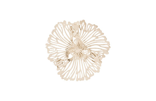 Phillips Collection Flower Wall Art Extra Small Ivory Metal Accent