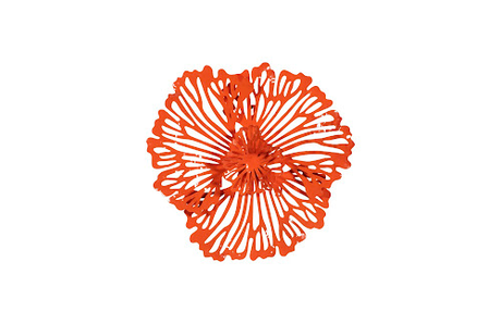 Phillips Collection Flower Wall Art Extra Small Coral Metal Accent