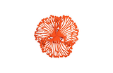 Phillips Collection Flower Wall Art Extra Small Coral Metal Accent