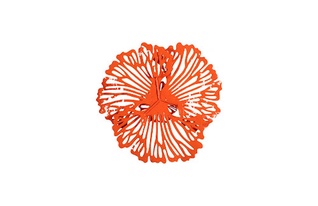 Phillips Collection Flower Wall Art Extra Small Coral Metal Accent