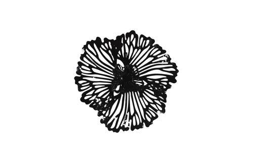 Phillips Collection Flower Wall Art Extra Small Black Metal Accent
