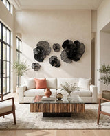 Phillips Collection Flower Wall Art Extra Small Black Metal Accent