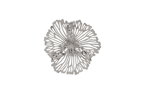 Phillips Collection Flower Wall Art Extra Small Gray Metal Accent