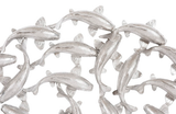Phillips Collection Koi Wall Art, Silver Leaf Silver Accent