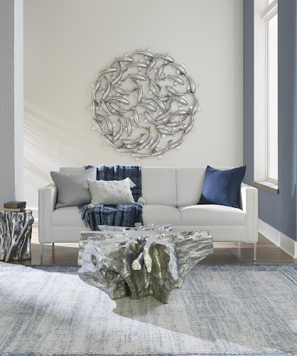 Phillips Collection Koi Wall Art, Silver Leaf Silver Accent