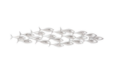 Phillips Collection School of Fish Wall Art, Silver Leaf Silver Accent