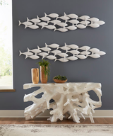 Phillips Collection School of Fish Wall Art Matte White Accent