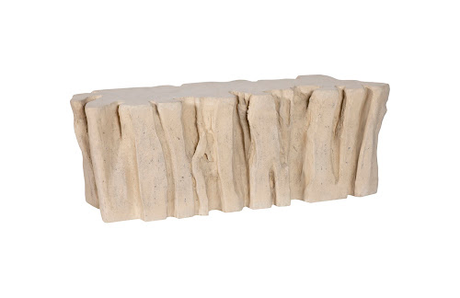 Phillips Collection Freeform Root Roman Stone Bench