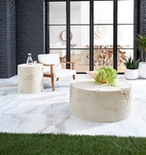 Phillips Collection Formation Roman Stone Side Table