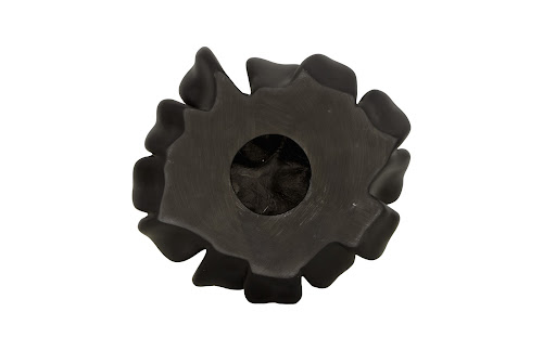 Phillips Collection Topsy Turvy Succulent , Smooth Matte Black Black Wall Art
