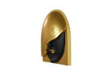 Phillips Collection Fashion Faces Wall Art, Large Her Right Wave Black and Gold Accent