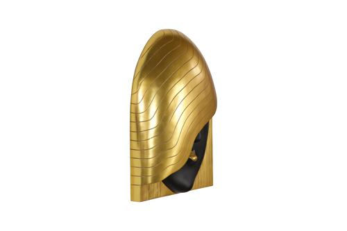 Phillips Collection Fashion Faces Wall Art, Large Her Right Wave Black and Gold Accent
