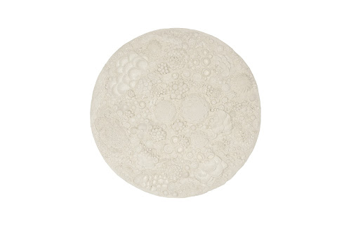 Phillips Collection Coral Reef Wall Art, Painted Cream Color Round Accent