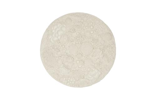 Phillips Collection Coral Reef Wall Art, Painted Cream Color Round Accent
