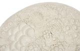 Phillips Collection Coral Reef Wall Art, Painted Cream Color Round Accent