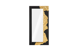 Phillips Collection Mercury , Rectangle Black Gold Leaf Mirror