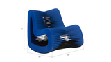 Phillips Collection Seat Belt Rocking Blue/Black Chair