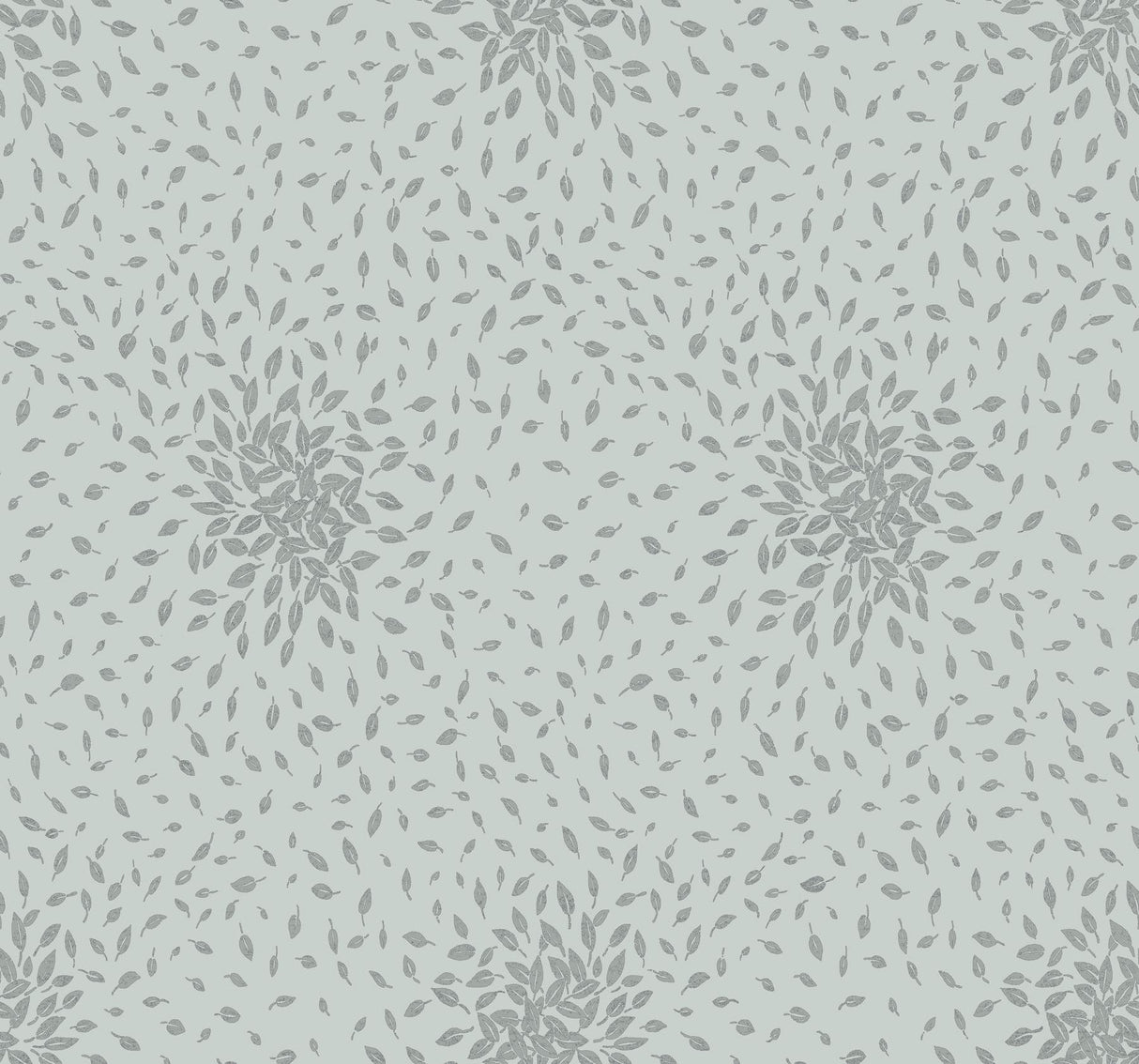 Antonina Vella Petite Leaves Blue Wallpaper