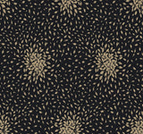 Antonina Vella Petite Leaves Black Wallpaper