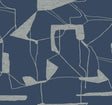 Antonina Vella Abstract Geo Blue Wallpaper