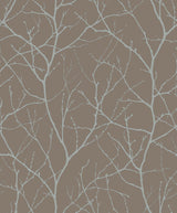 Antonina Vella Trees Silhouette Brown Wallpaper