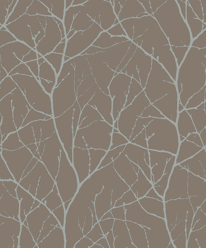 Antonina Vella Trees Silhouette Brown Wallpaper