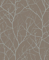 Antonina Vella Trees Silhouette Brown Wallpaper