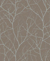Antonina Vella Trees Silhouette Brown Wallpaper