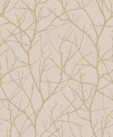 Antonina Vella Trees Silhouette Beige Wallpaper