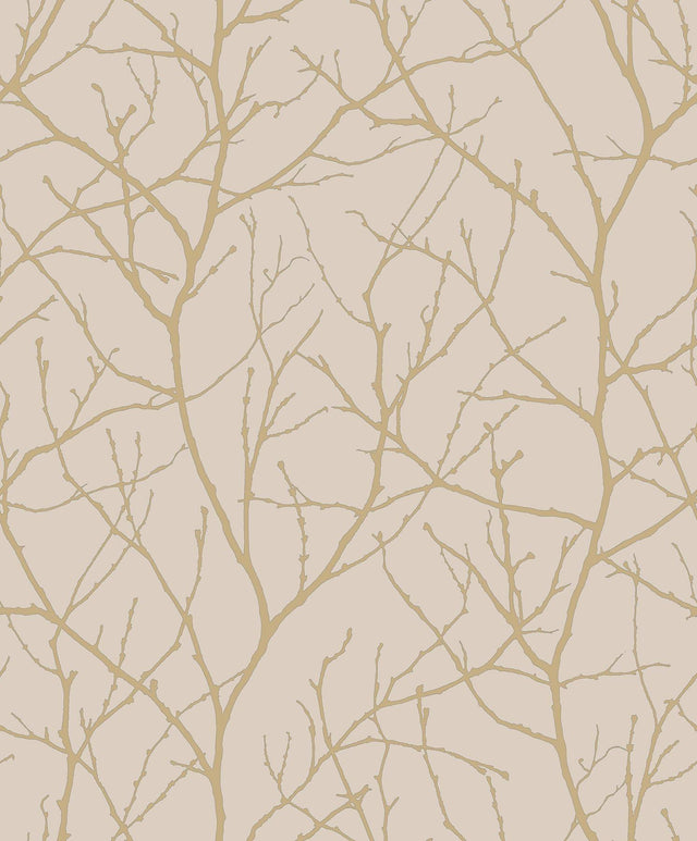 Antonina Vella Trees Silhouette Beige Wallpaper
