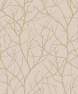 Antonina Vella Trees Silhouette Beige Wallpaper