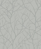 Antonina Vella Trees Silhouette Blue Wallpaper